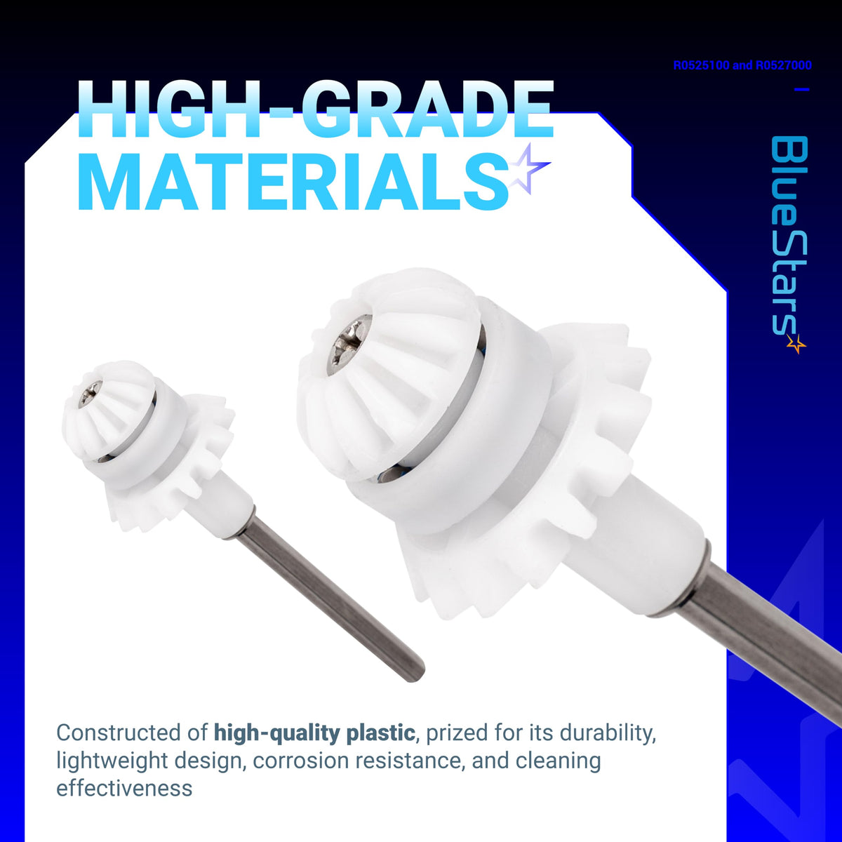 BlueStars replacement parts pack for Zodiac pool cleaners.