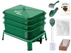 Blütezeit 3-Tray Worm Composter front view for efficient home vermicomposting.