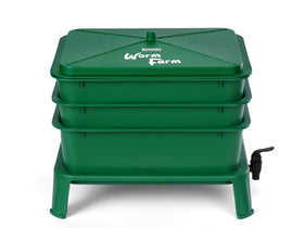 Blütezeit worm farm stacked trays for compact apartment use.