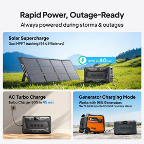 BLUETTI Apex 300 UPS indicator highlights outage readiness