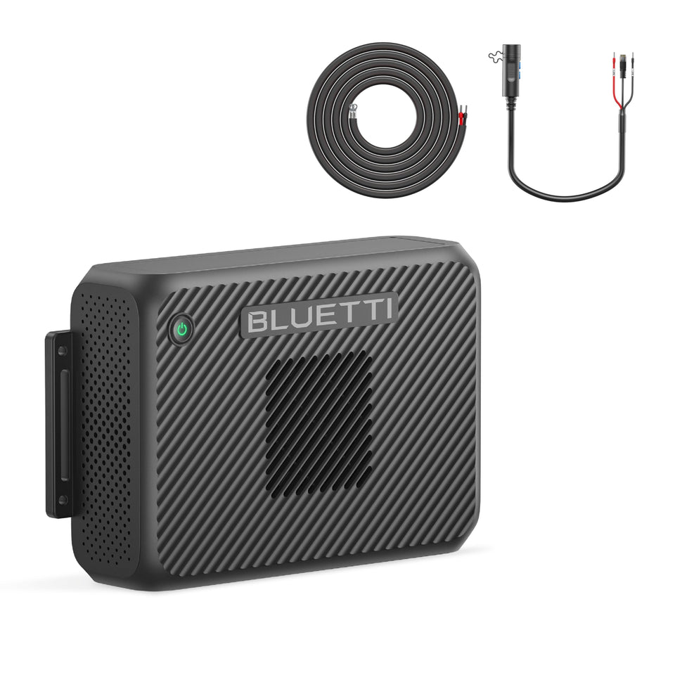 BLUETTI Charger 2 dual-input design enables rapid on-the-go charging.