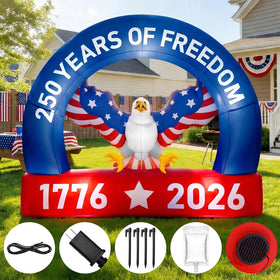 Blueweenly Independence Day inflatable eagle for festive 4th of July decor.