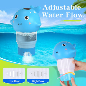 Blufree Whale large-capacity floater holds multiple 3-inch tabs