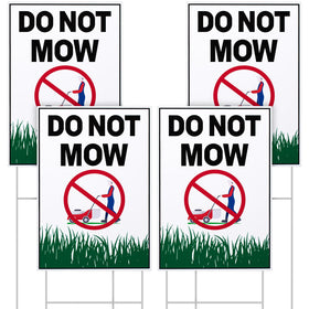 Blulu double-sided lawn sign provides visibility from both directions for outdoor use.