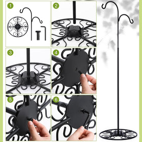Blulu easy-assembly shepherd hook base for quick setup.