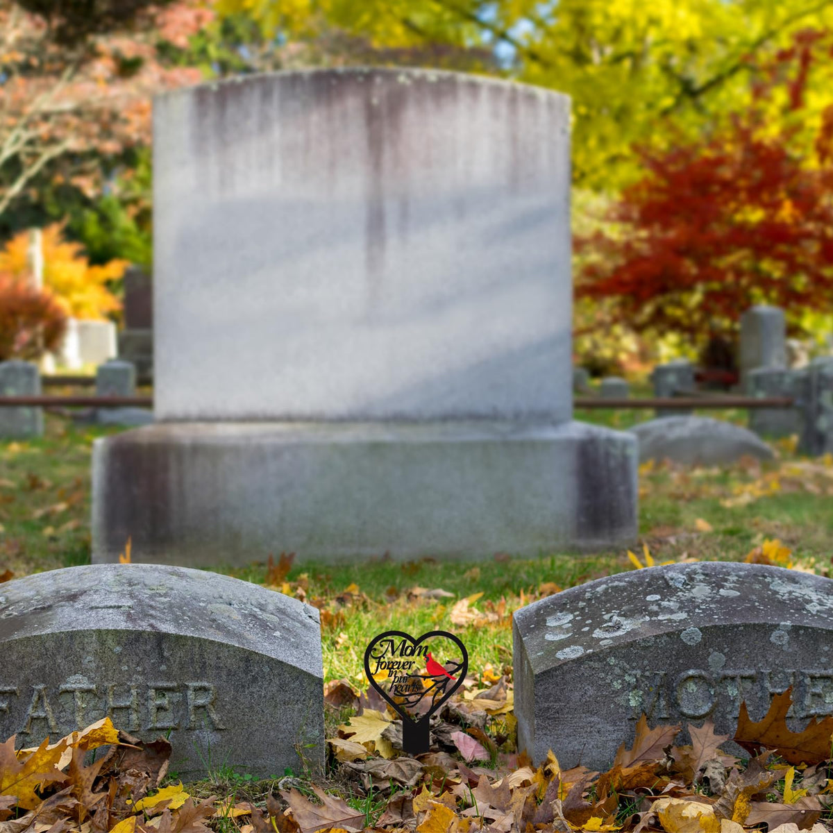Blulu easy-install grave marker for quick, stable graveside placement.