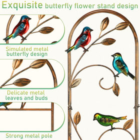 Blulu hummingbird trellis made from rustproof metal for outdoor durability