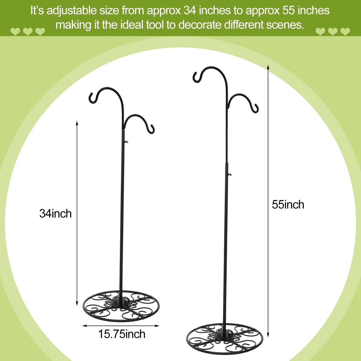 Blulu indoor-outdoor plant hanging stand for versatile garden and events.