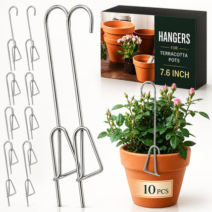 Blulu orchid hanger clip-on edge for simple pot suspension.