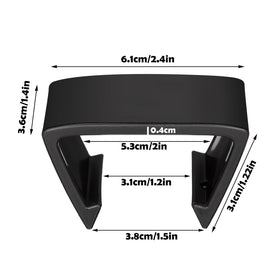 Blulu rattan furniture fastener clip close-up showing durable plastic build