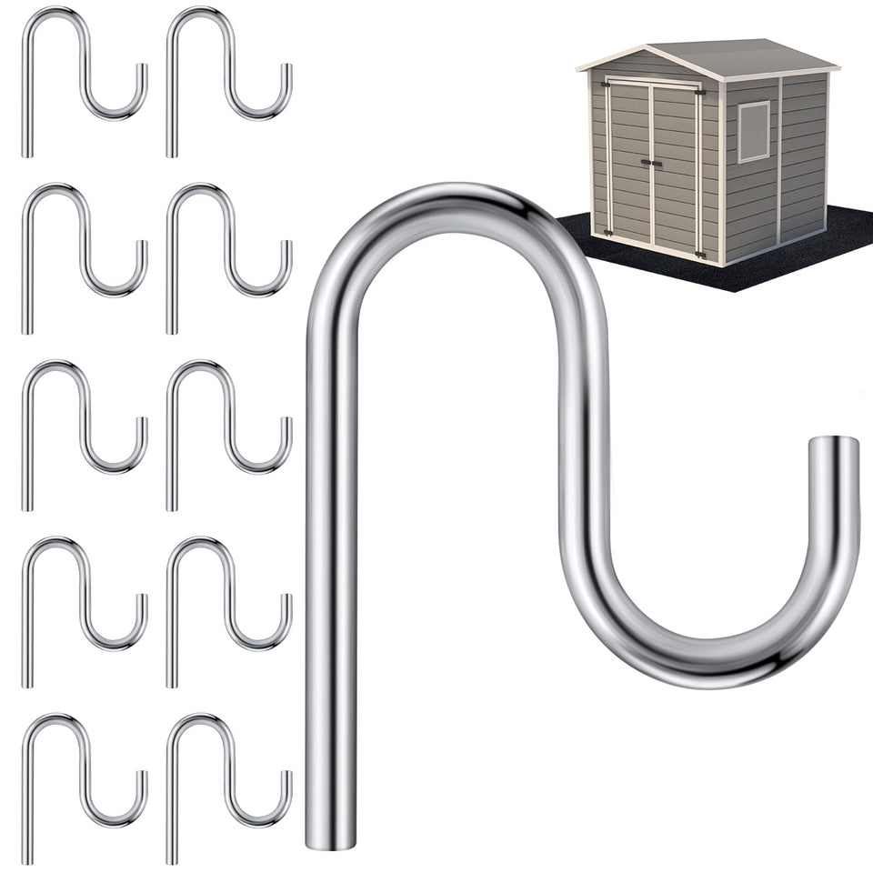 Blulu shed hooks universal wall mount for organized tool storage on any shed wall