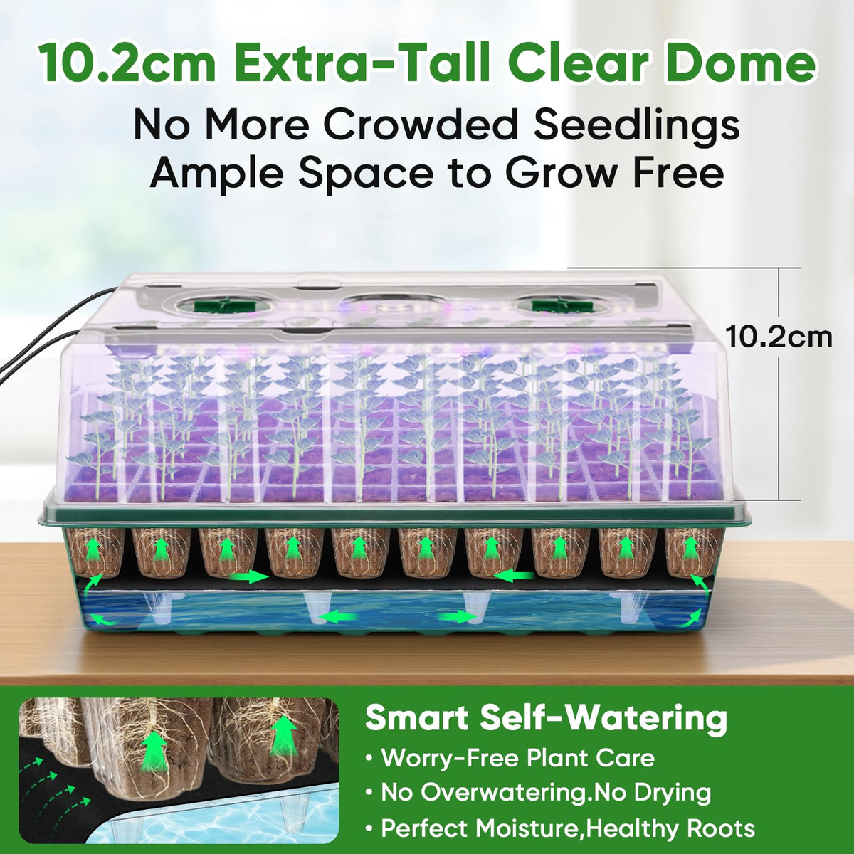 BlumWay 120 cell slots maximizing seed capacity for batch germination
