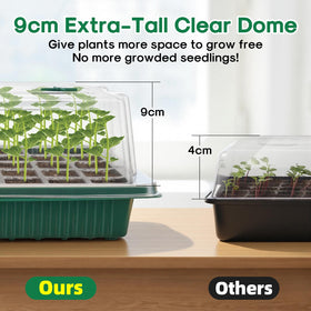BlumWay humidity dome with adjustable vent for seedling humidity control