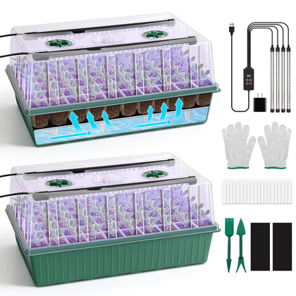 BlumWay seed starter tray with self watering design for effortless seed germination at home