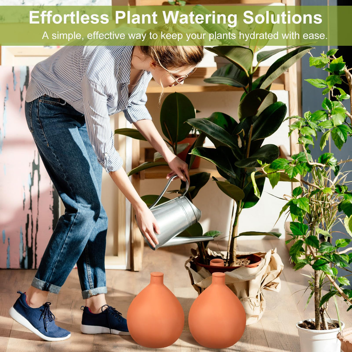 Blushtier irrigation system for plants supports travel days with less watering