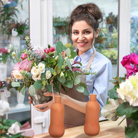 Blushtier packaged olla set ready to use in your garden.