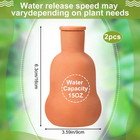 Blushtier self-watering terracotta pot 15oz delivering automatic hydration.