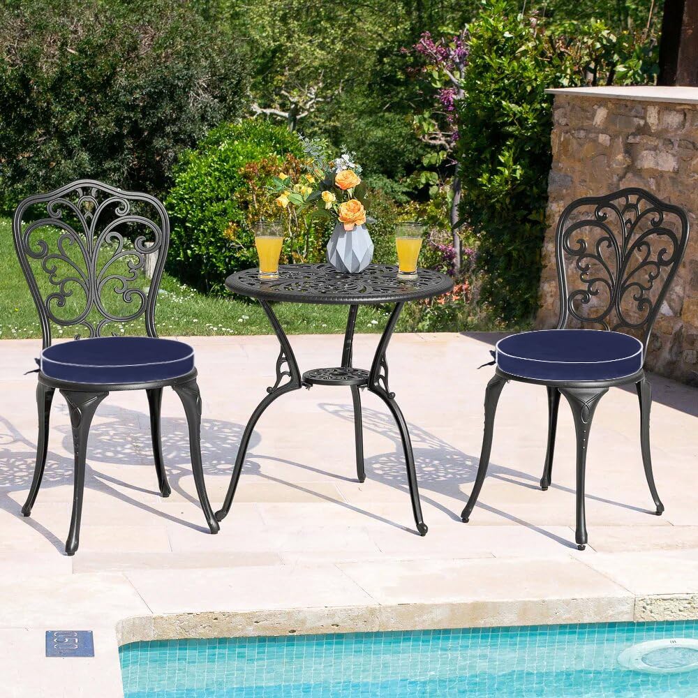 Blytieor two-pack round cushions on standard chairs for versatile seating.