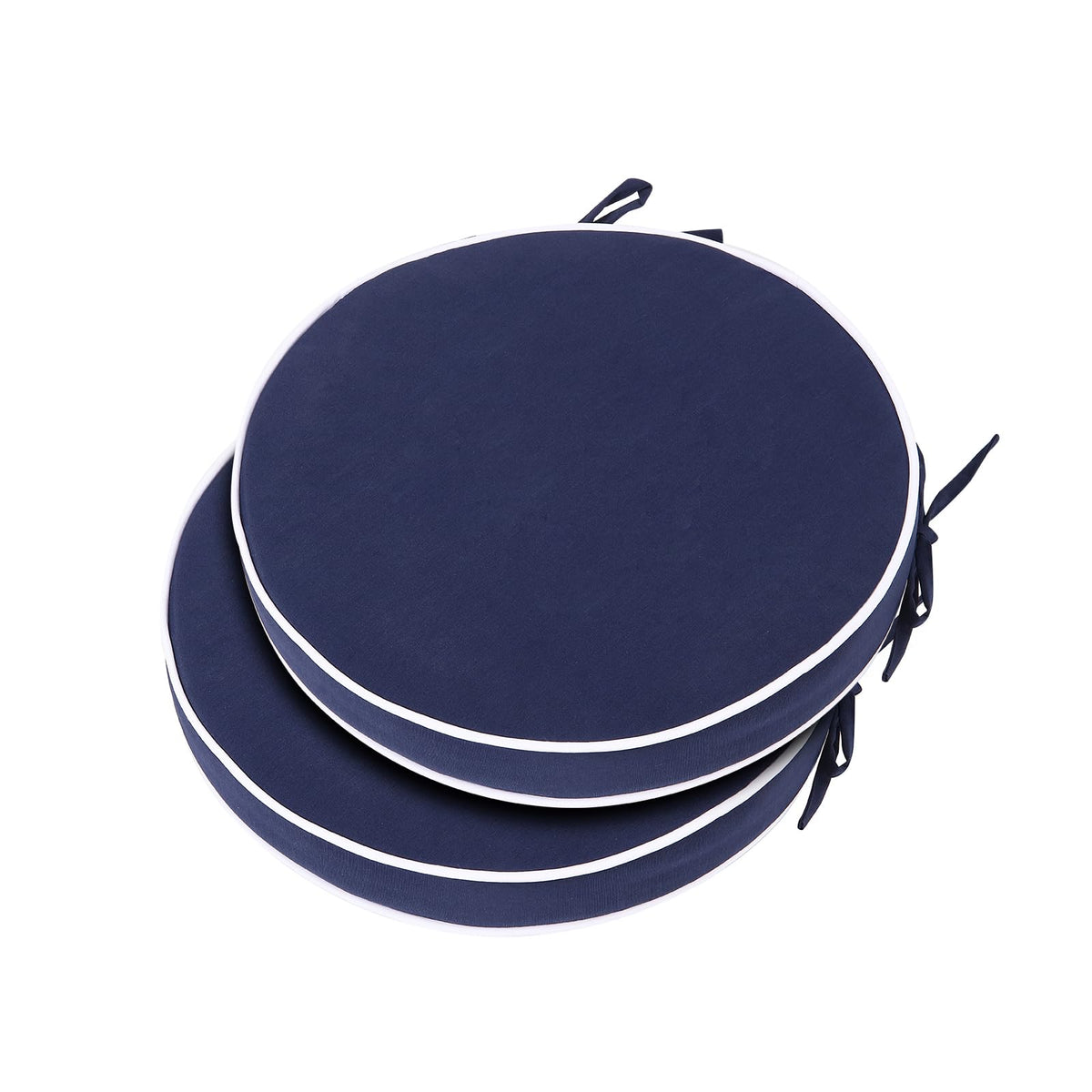Blytieor outdoor round cushion top view for patios, waterproof and UV-resistant.