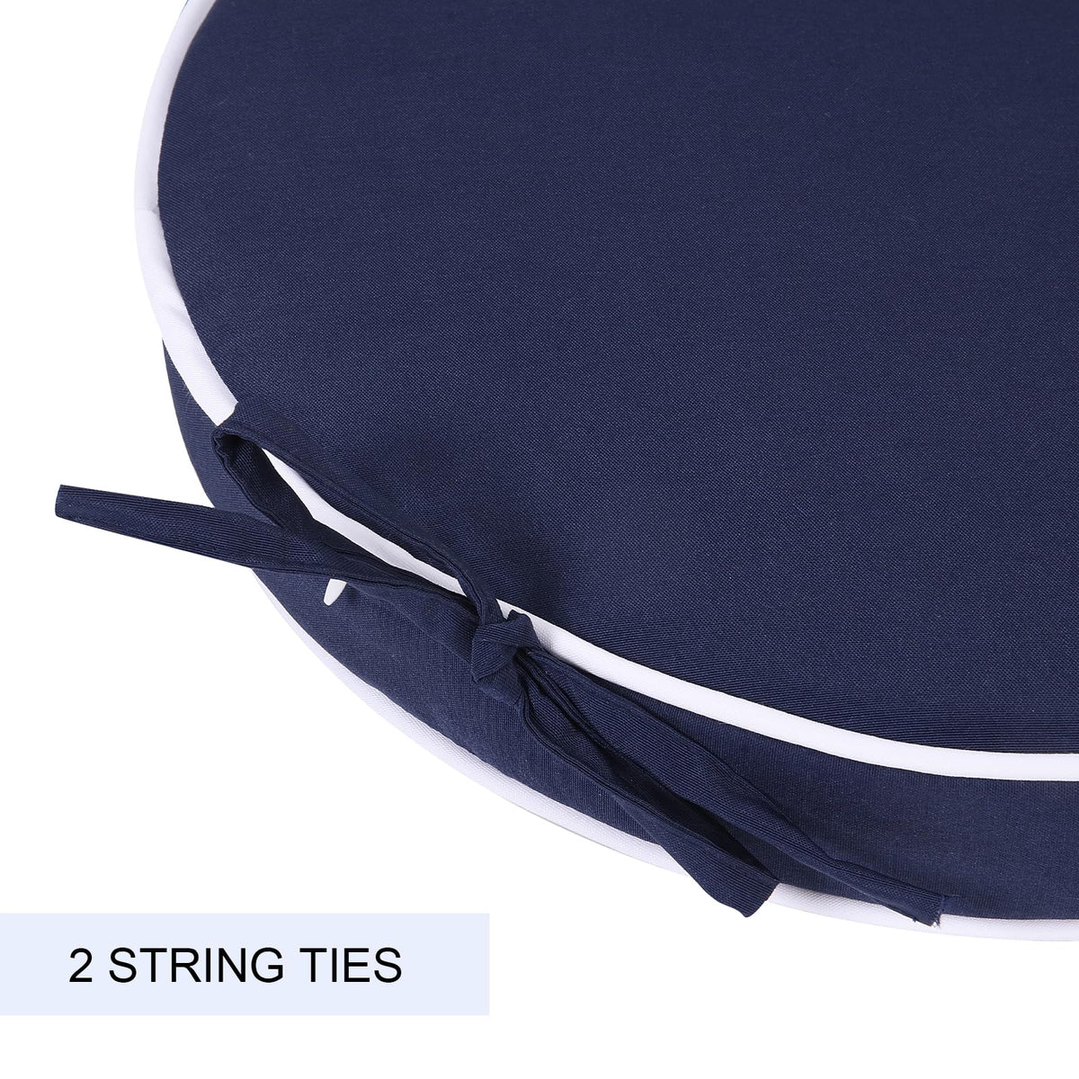 Blytieor foam-filled cushion offers comfortable support during outdoor dining.