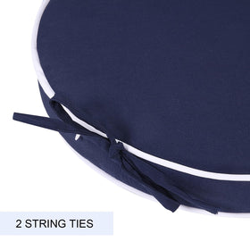 Blytieor foam-filled cushion offers comfortable support during outdoor dining.
