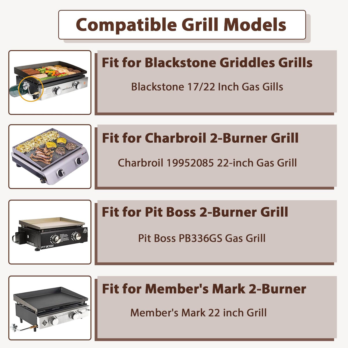 BMMXBI griddle regulator on Blackstone 17/22 inch demonstrates compatibility