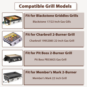 BMMXBI griddle regulator on Blackstone 17/22 inch demonstrates compatibility