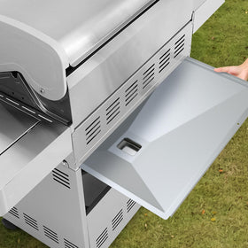 BMMXBI Monument grill grease tray installation overview