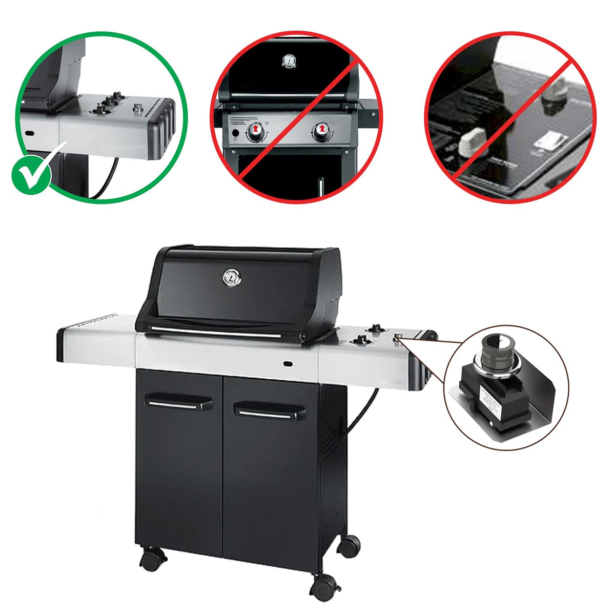 Compatible with Spirit E210/E310/E320 models for versatile Weber repairs