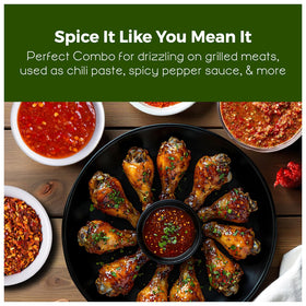 Bmore Spicy harvest-ready peppers illustrate the pack's extreme heat potential.