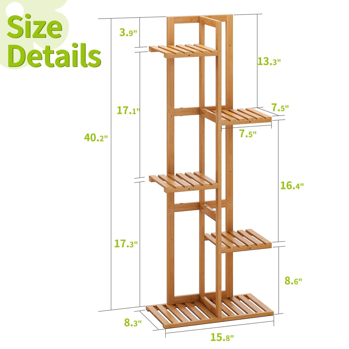 BMOSU minimalist modern plant stand enhances any room or balcony.