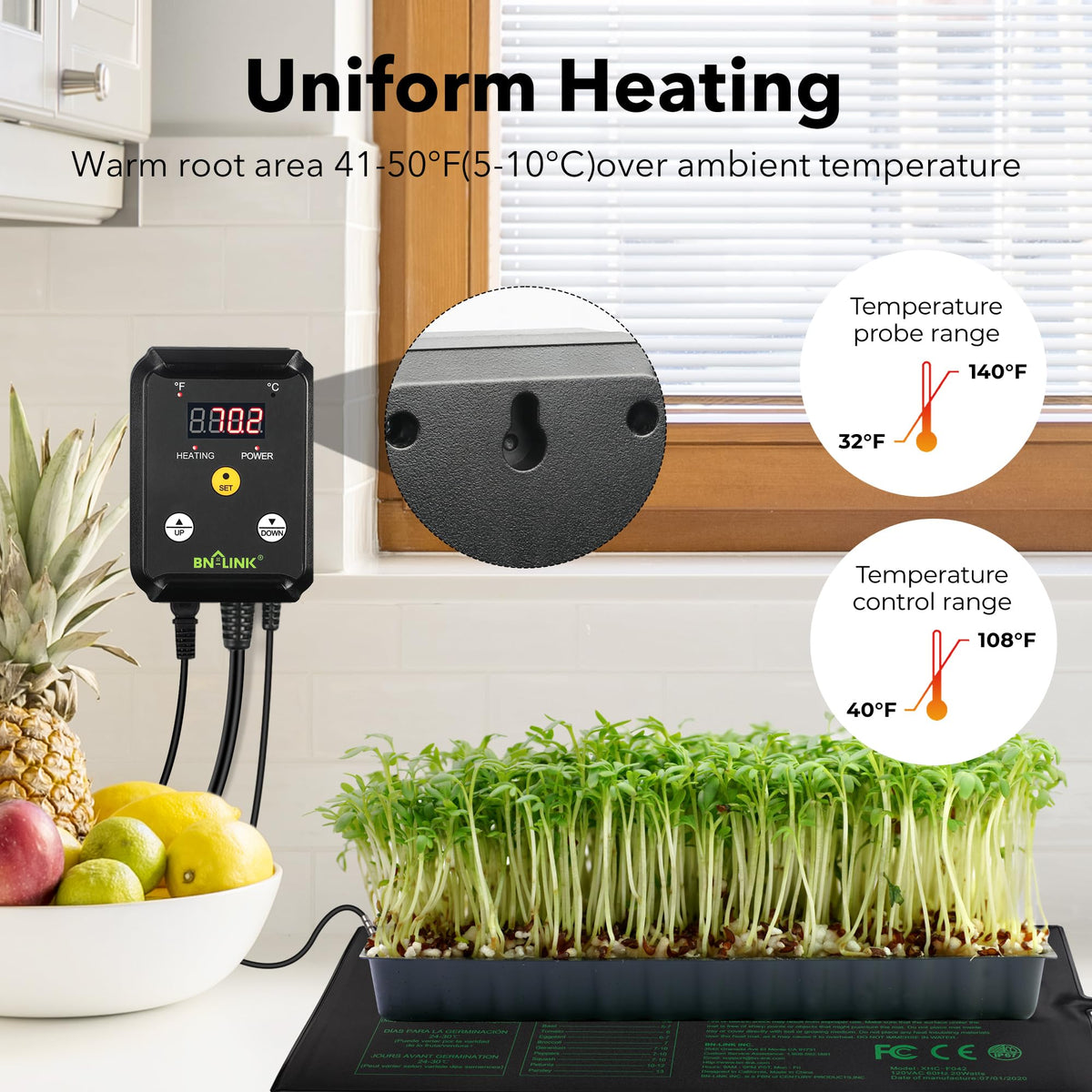 BN-LINK seedling heat mat durable and flexible for various indoor setups