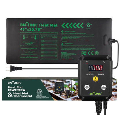 BN-LINK seedling heat mat top view delivers even warmth for seed starting