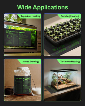 BN-LINK Seedling Heat Mat fits standard 1020 trays for quick setup.