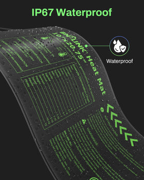 BN-LINK Seedling Heat Mat IP67 waterproof design resists splashes for easy cleaning.