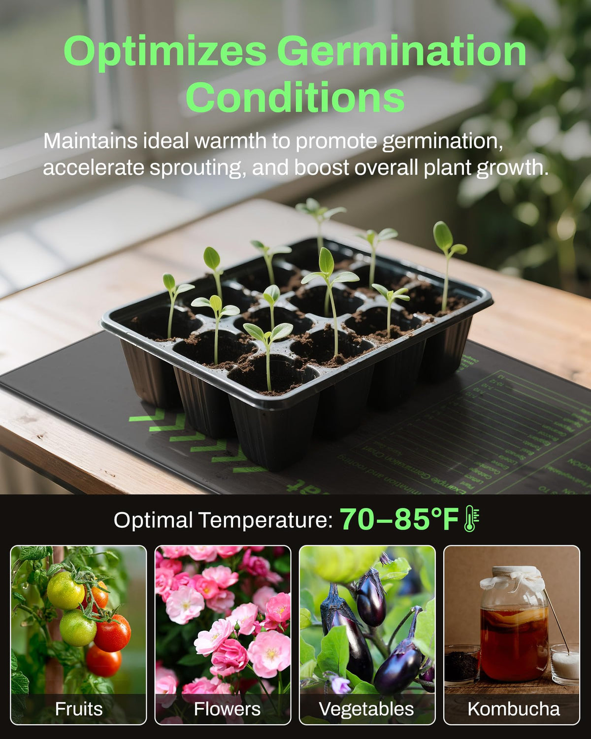 BN-LINK Seedling Heat Mat rollable for compact storage when not in use.