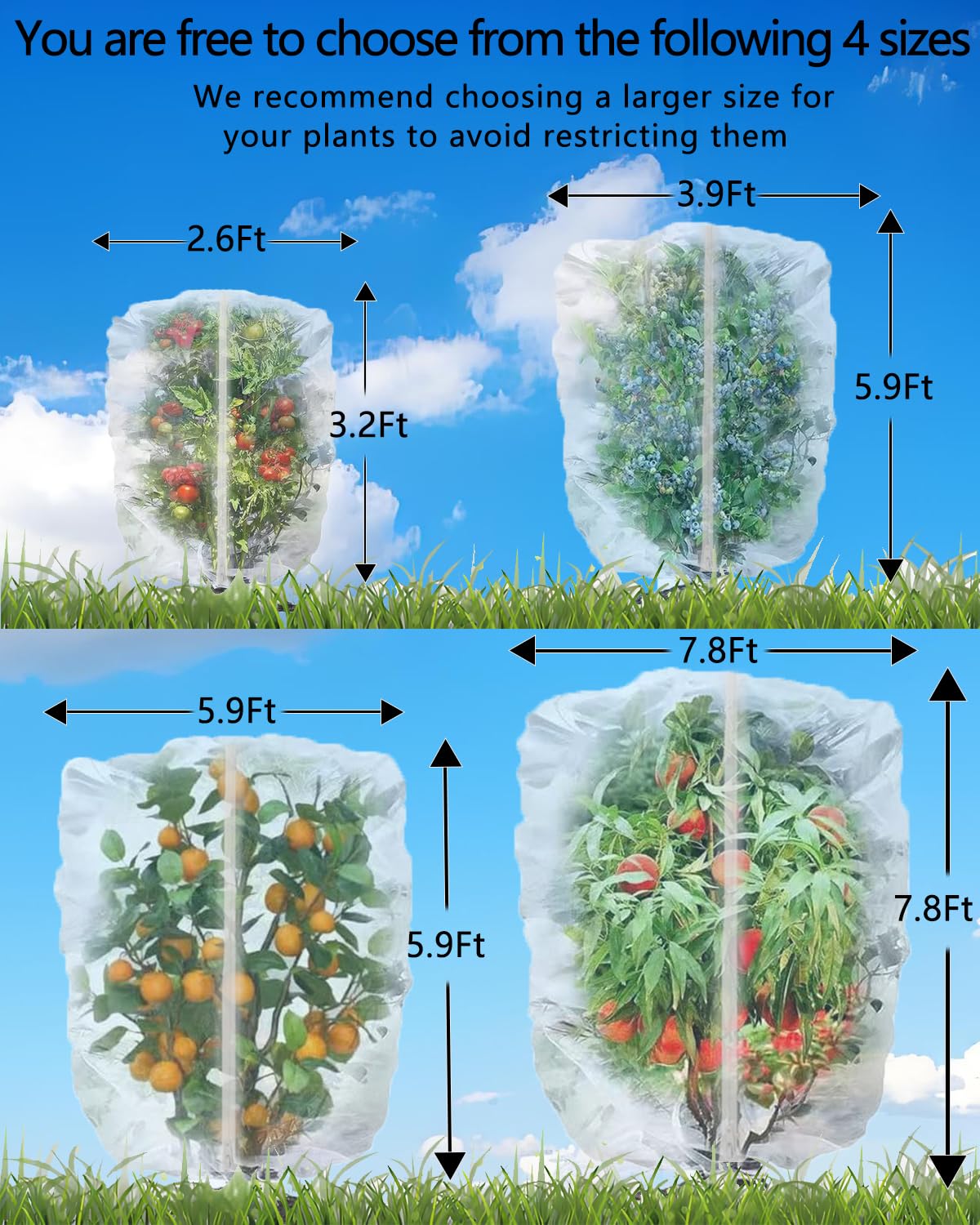 Reusable Bntiomtet netting suitable for trees and shrubs.