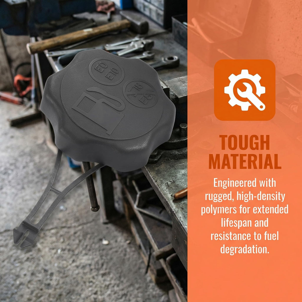 BOAISDHY 875 Professional cap features vented design to maintain fuel pressure
