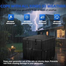 BOANEN generator cover all-weather protection against rain, snow, and sun