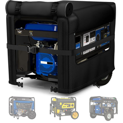 BOANEN generator cover front view with windproof buckle for outdoor protection