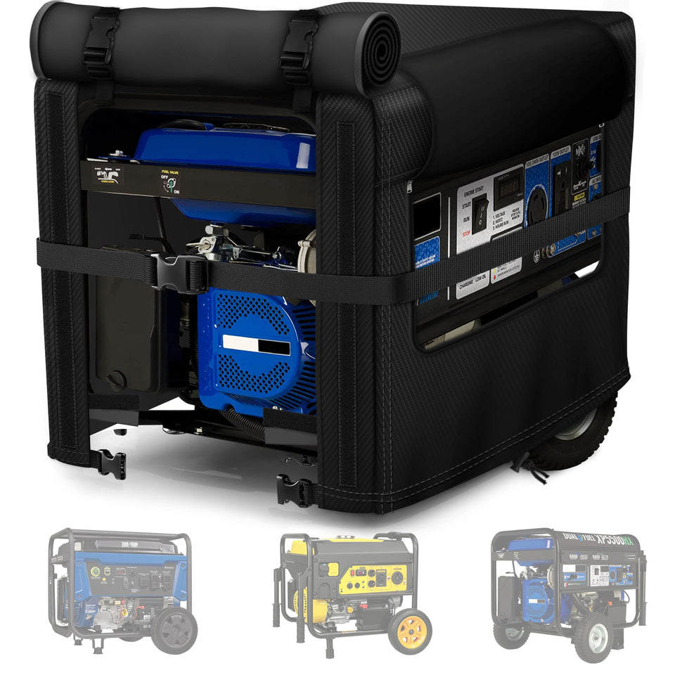 BOANEN generator cover front view with windproof buckle for outdoor protection
