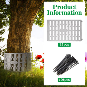 Boao bark protector shields the tree base from animals and lawn equipment.