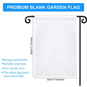 Boao blank garden flag 12x18 fits standard mini flag stands