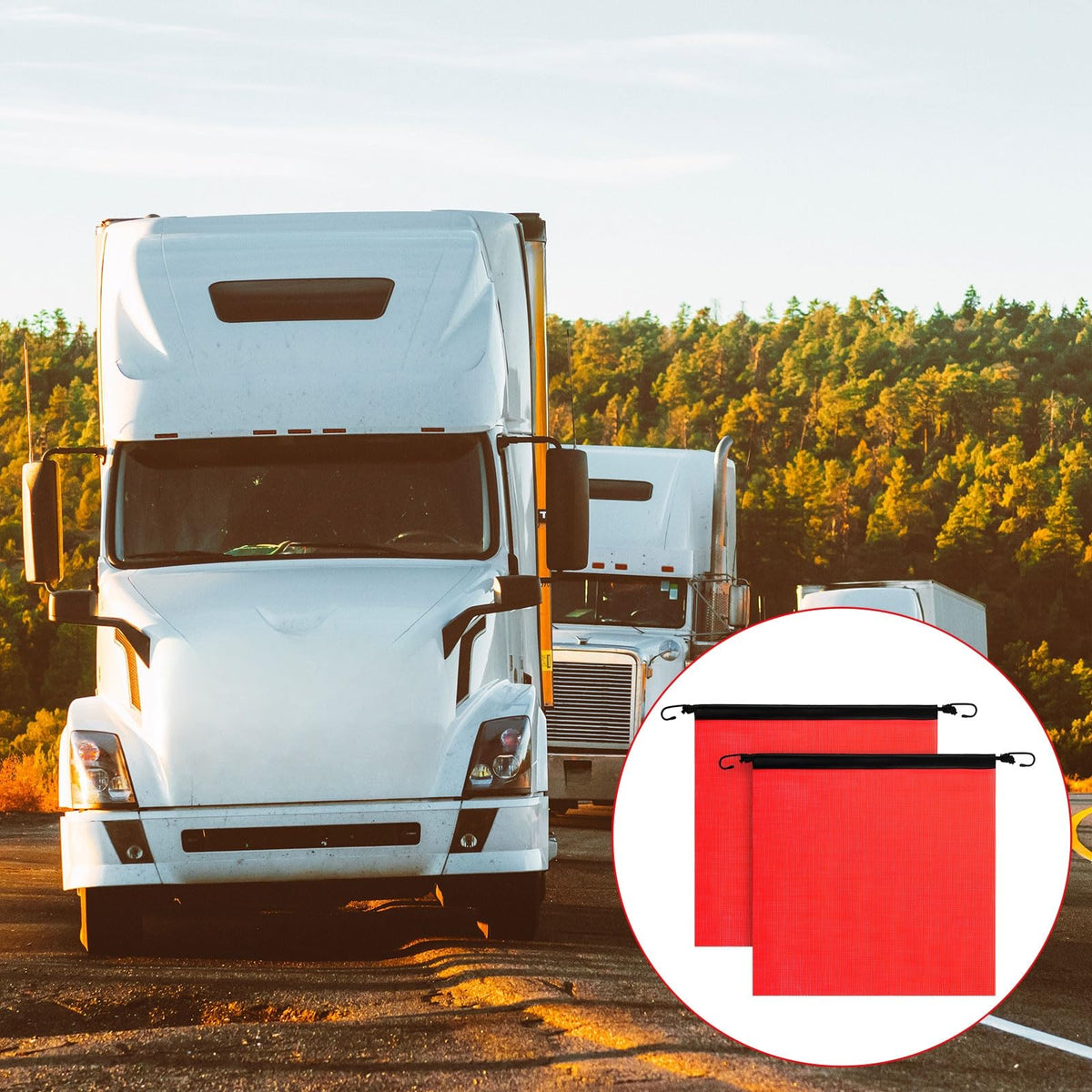 Boao oversized-load flag versatile for trailers, bicycles, or strollers.