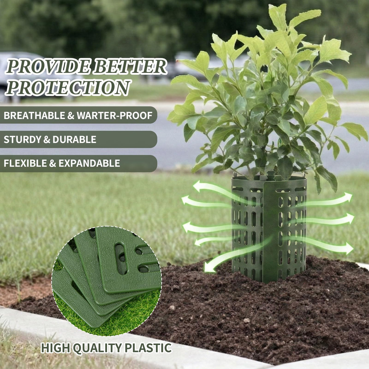 Boao 15-piece set safeguards saplings and mature trees.