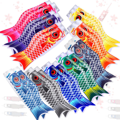 Boao Japanese carp windsocks collection fluttering colors brighten outdoor garden displays