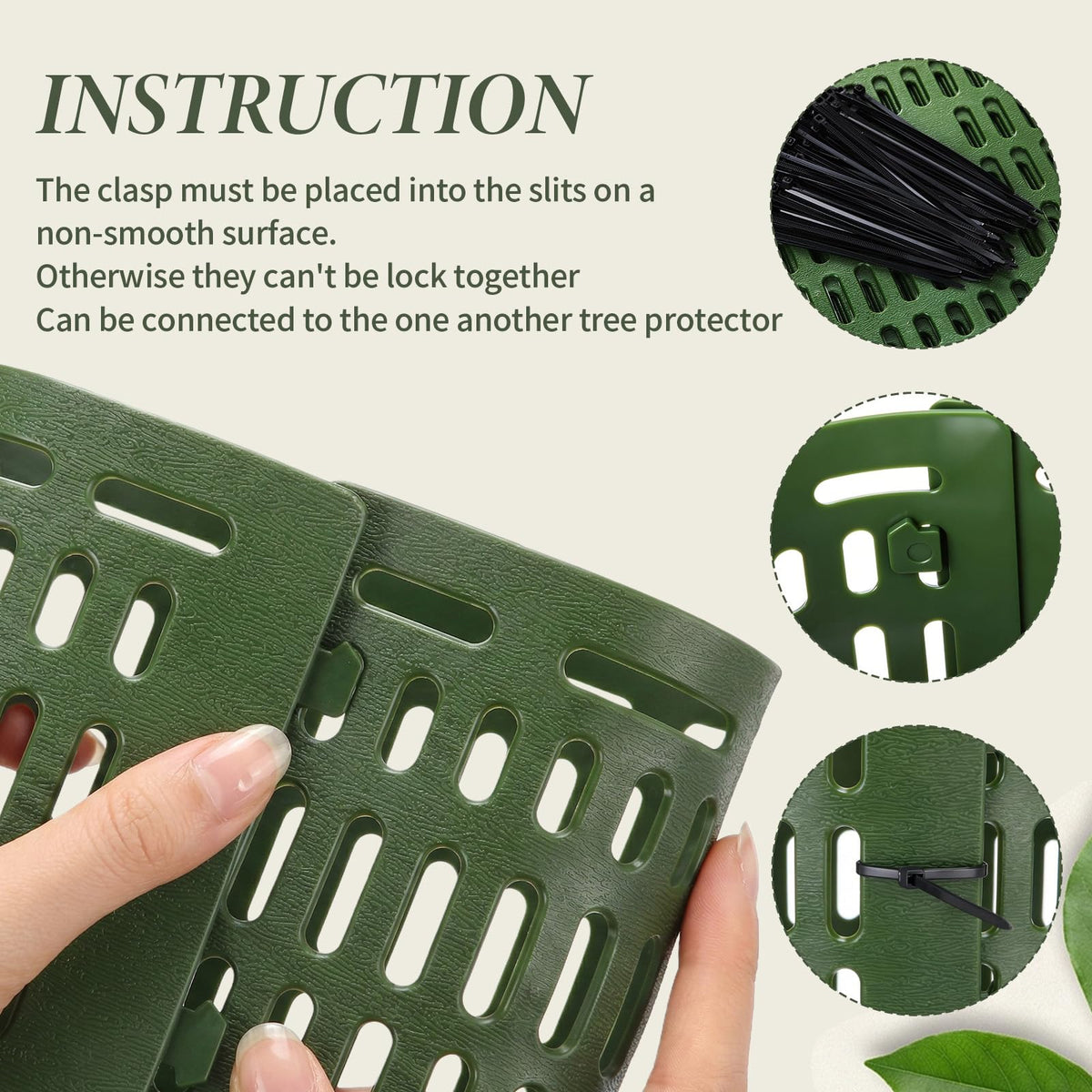 Boao plastic tree protectors provide durable shield for growing trees.