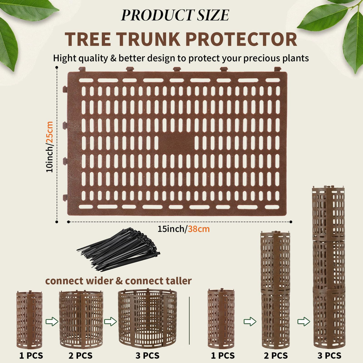 Close-up of Boao brown protector edges for flexible trunk fit
