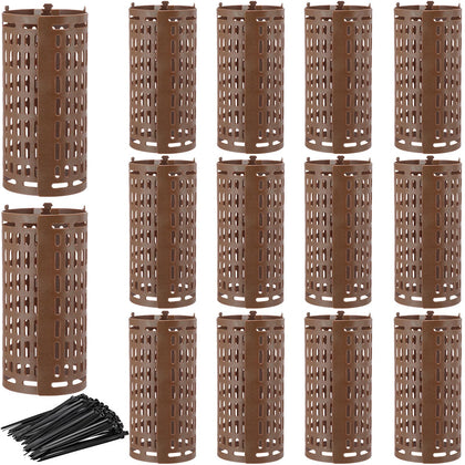 Boao tree trunk protector brown around trunk guarding against lawn equipment