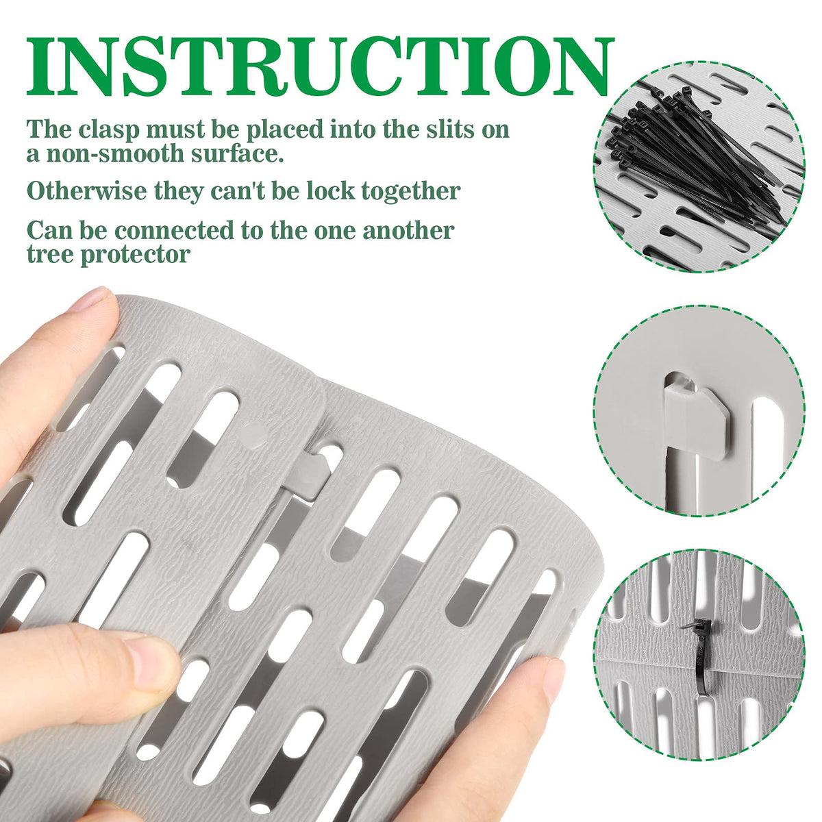 Boao extendable trunk protectors adapt to larger trees for stable protection.